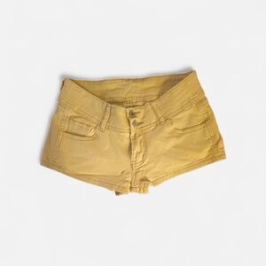 SHEIN Mustard High Waist Women's Shorts